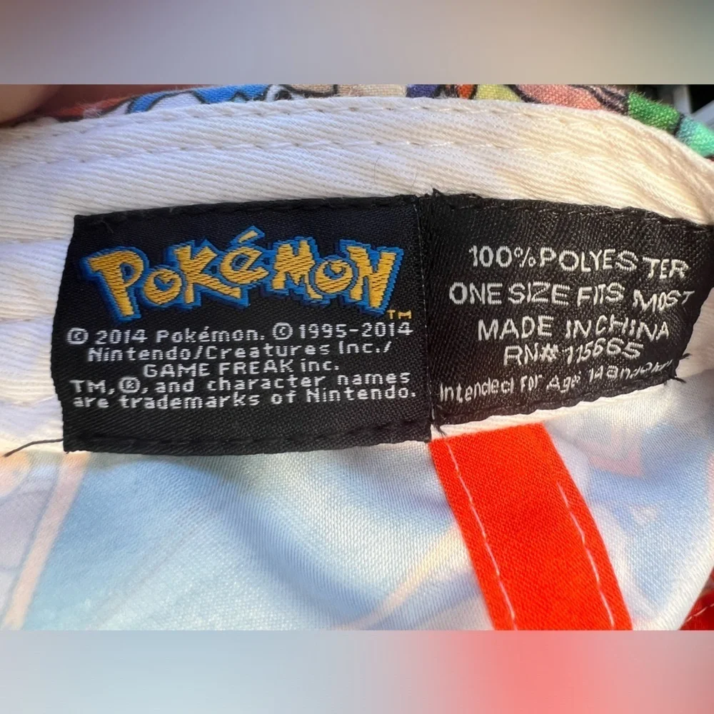 2014 Pokemon Snapback Hat Character Cap